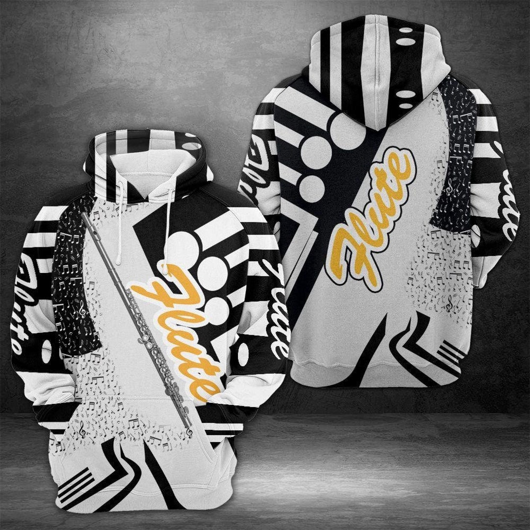 Unisex Novelty Flute Hoodie, Flute Sweatshirt, Flute Lover Gift, Flute