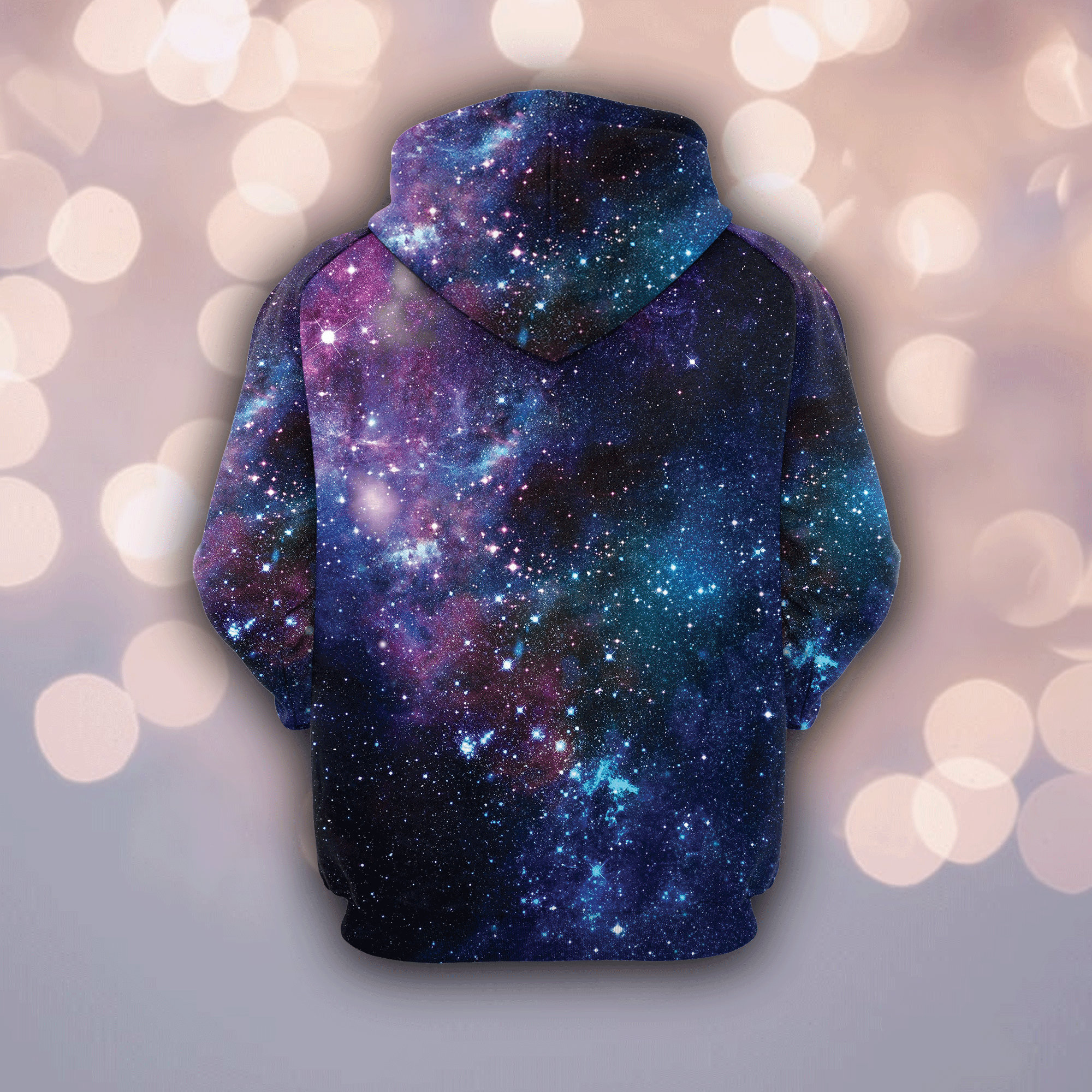 Cool Cat Galaxy Hoodie, Cat Lover Hoodie, Galaxy Pullover, Animal Lover Gift