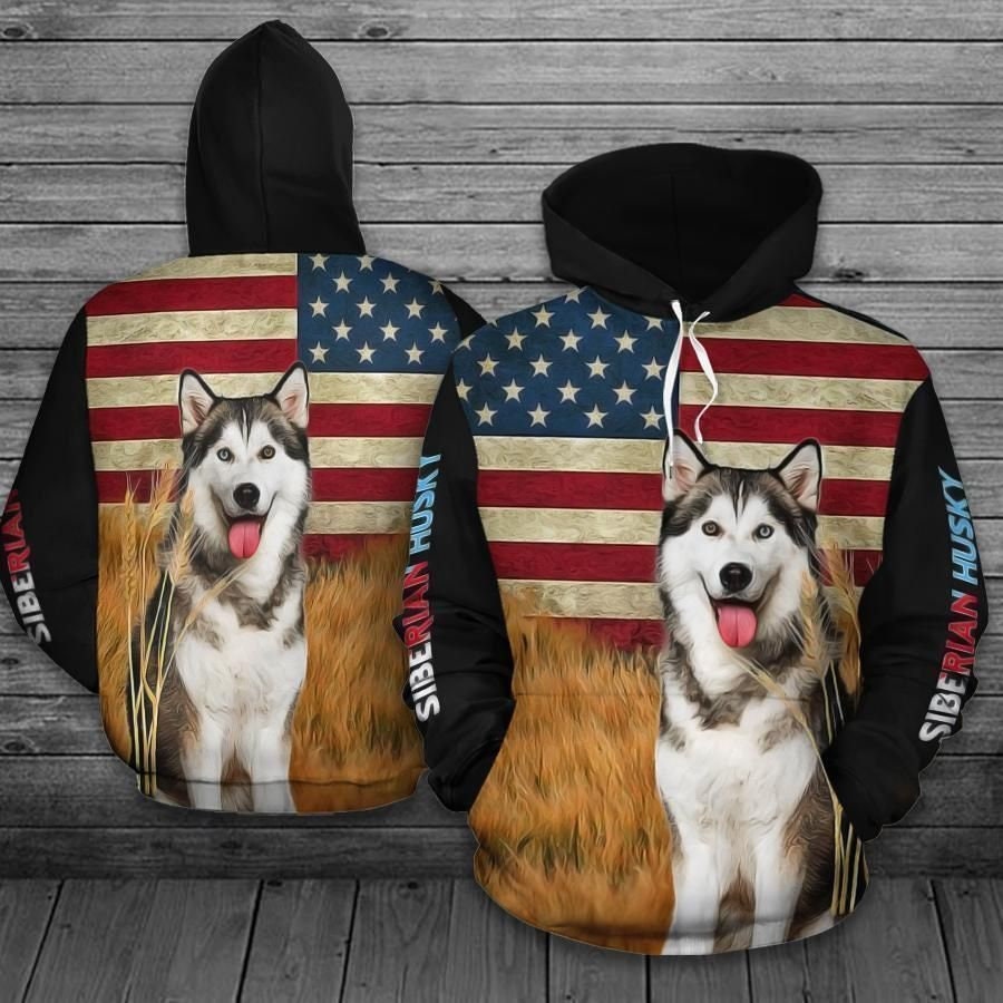 Siberian Husky Sweatshirt Hoodie, Husky Lover Hoodie, Dog Lover Hoodie