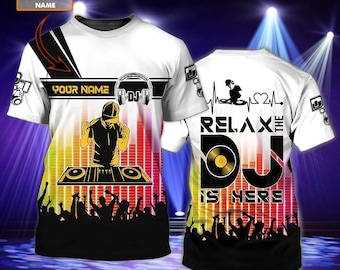 Personalized 3D All Over Printed Dj Shirts For Men And Women, Funny Gift For A Dj, Disc Jockey Shirts, Gift For Him