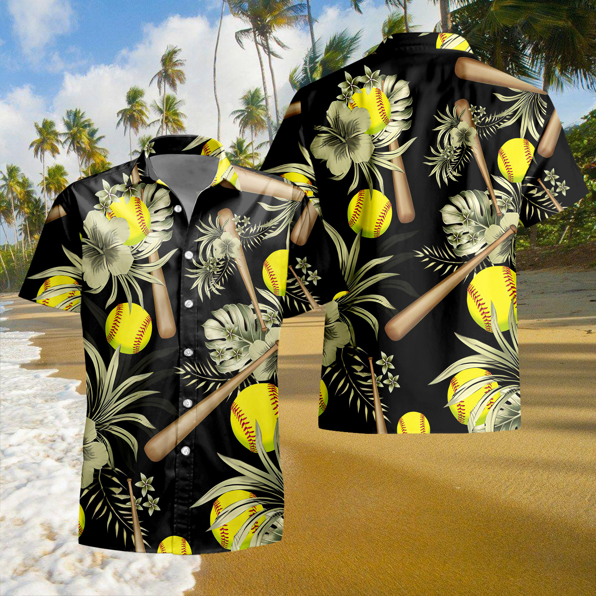 Baseball Logo Hawaiian Shirt - T-shirts Low Price