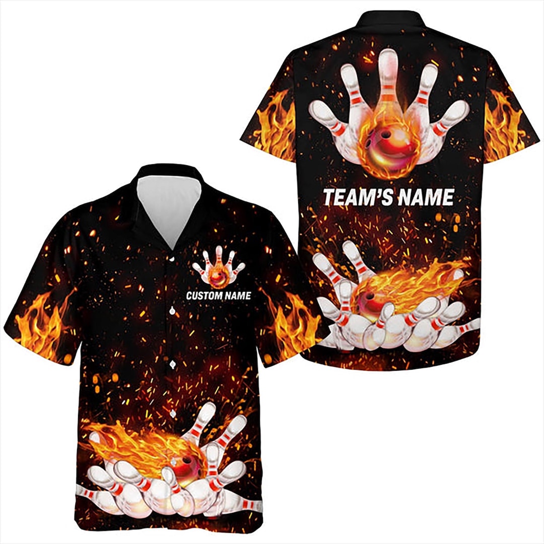 Tropical Flower Emb Bowling Shirt main image 0