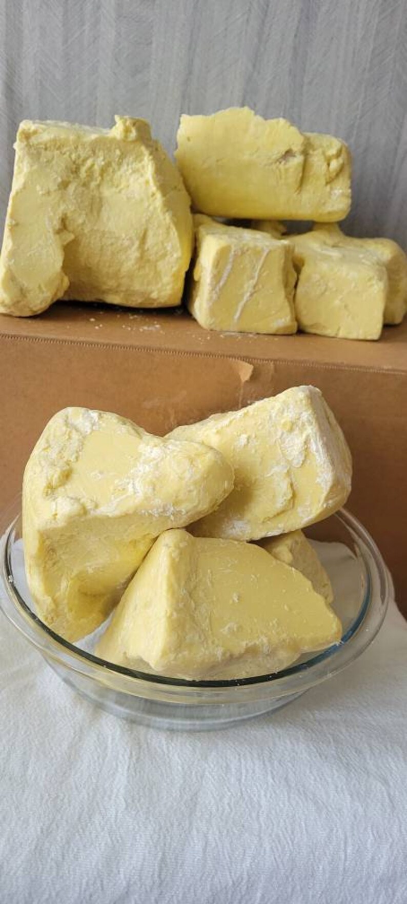 Raw Cocoa Butter Block 100 Pure Organic Cocoa Bean Unrefined Etsy