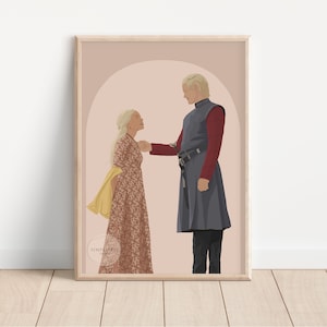 Rhaenyra Daemon Targaryen Wedding Poster