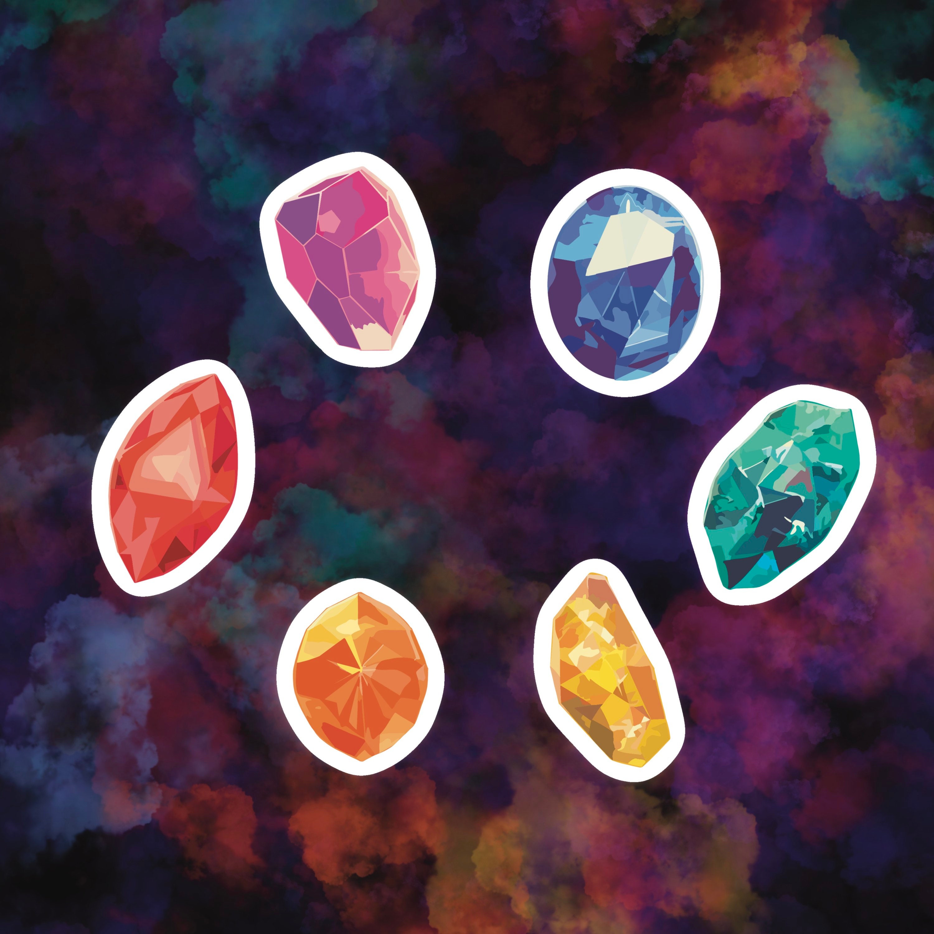 Infinity Stone Sticker Set Paperweight Sticker Set Avengers Etsy