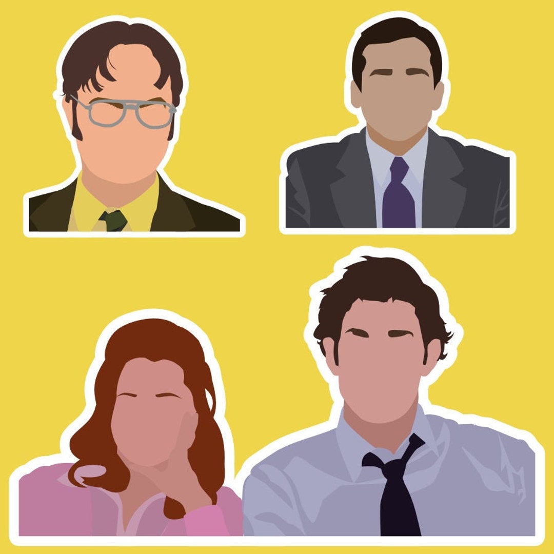 The Office Sticker Pack the Office Stickers Jim and Pam - Etsy