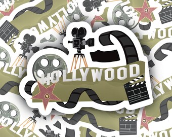 Hollywood Sign Sticker - Etsy