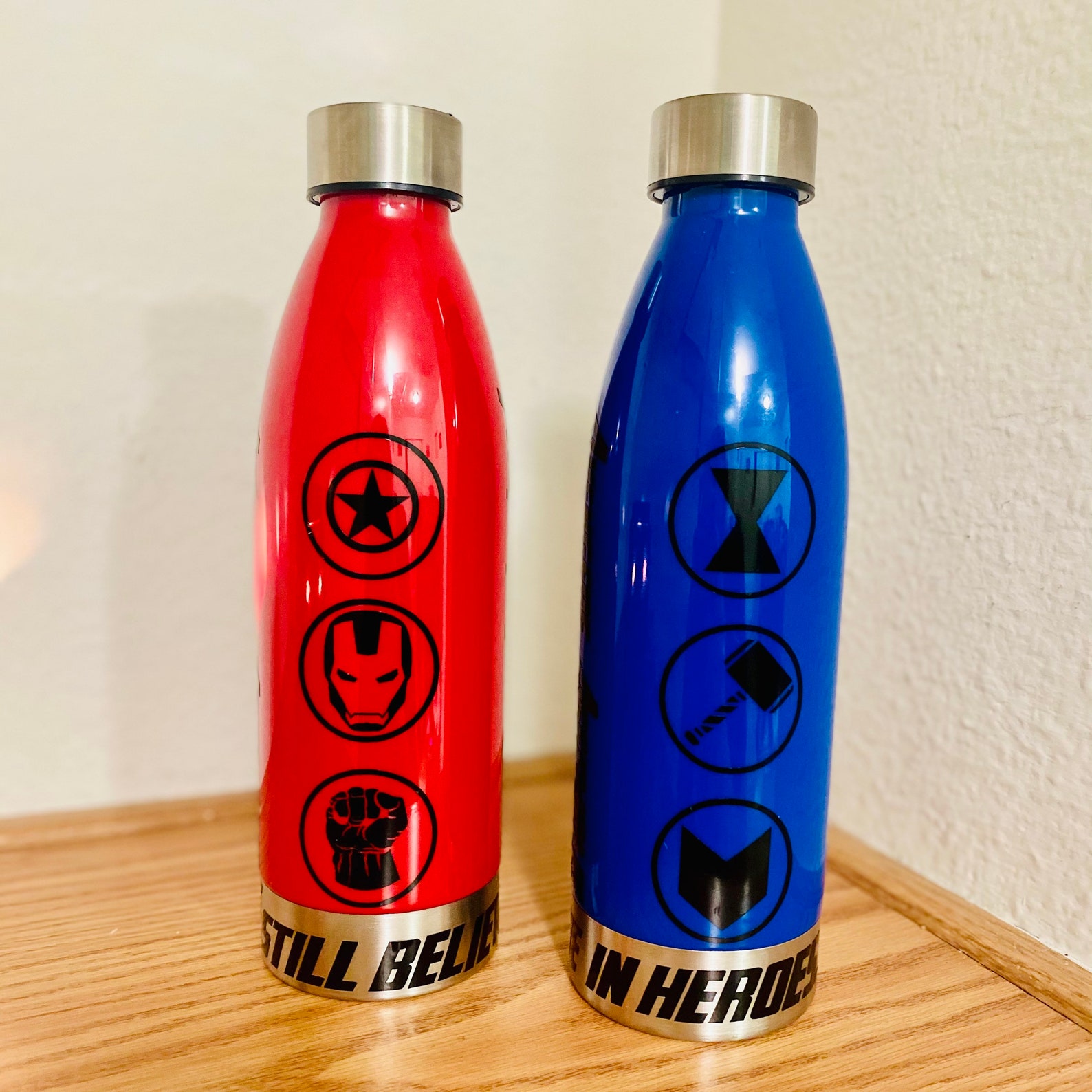 Avengers Assemble Water Bottle Marvel Themed Water Bottle Etsy