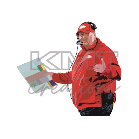 Andy Reid VINYL DECAL Kansas City Chiefs bumper sticker KC football Andy Reid VINYL DECAL Kansas City Chiefs bumper sticker KC football
