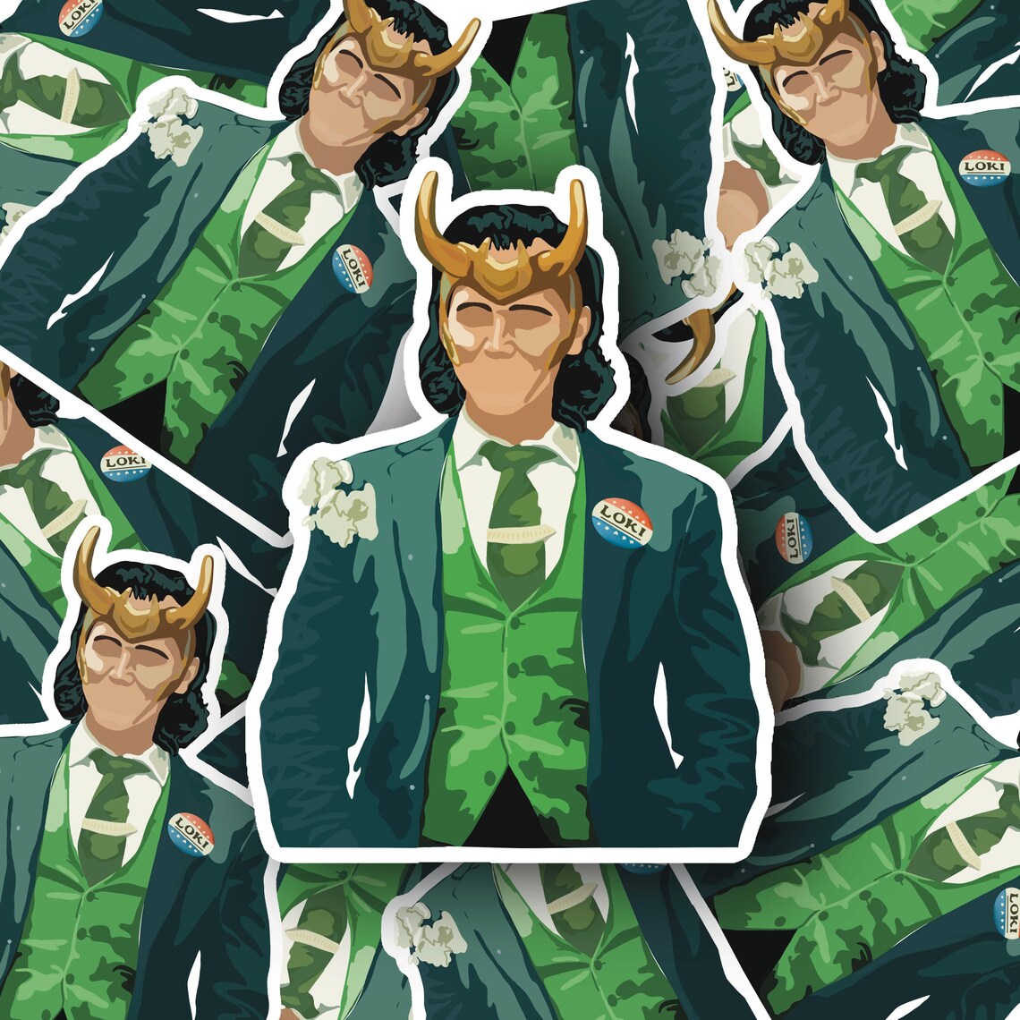 Loki Series Sticker Loki Sticker Tom Hiddleston Sticker | Etsy