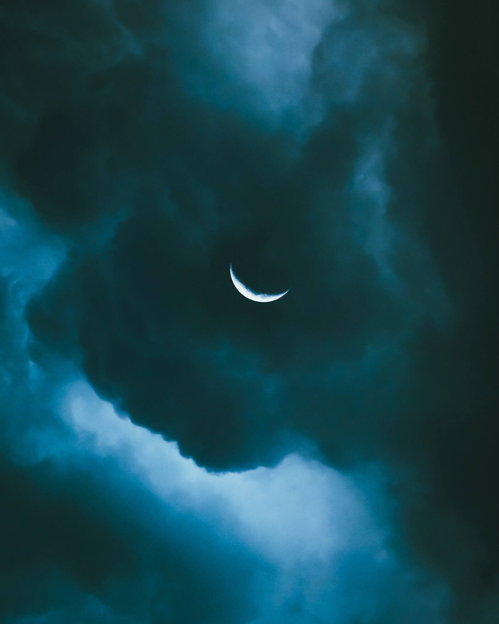 Crescent Moon Decor Gothic Home Decor Surreal Art Print Etsy