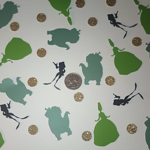 The Princess and The Frog Table Confetti/ Princess Tiana Party Decoration/ Free Shipping
