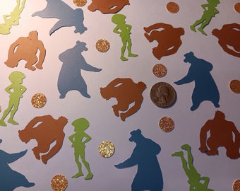 The Jungle Book Party Confetti/ Mowgli and Baloo Table Decoration/Free Shipping