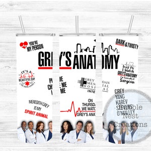 Greys Anatomy tumbler wrap