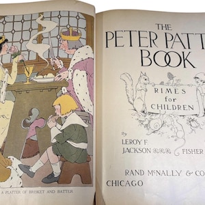 The Peter Pater Book | 1918 Children's Rhymes, Illustrated by Blanche Fisher Wright