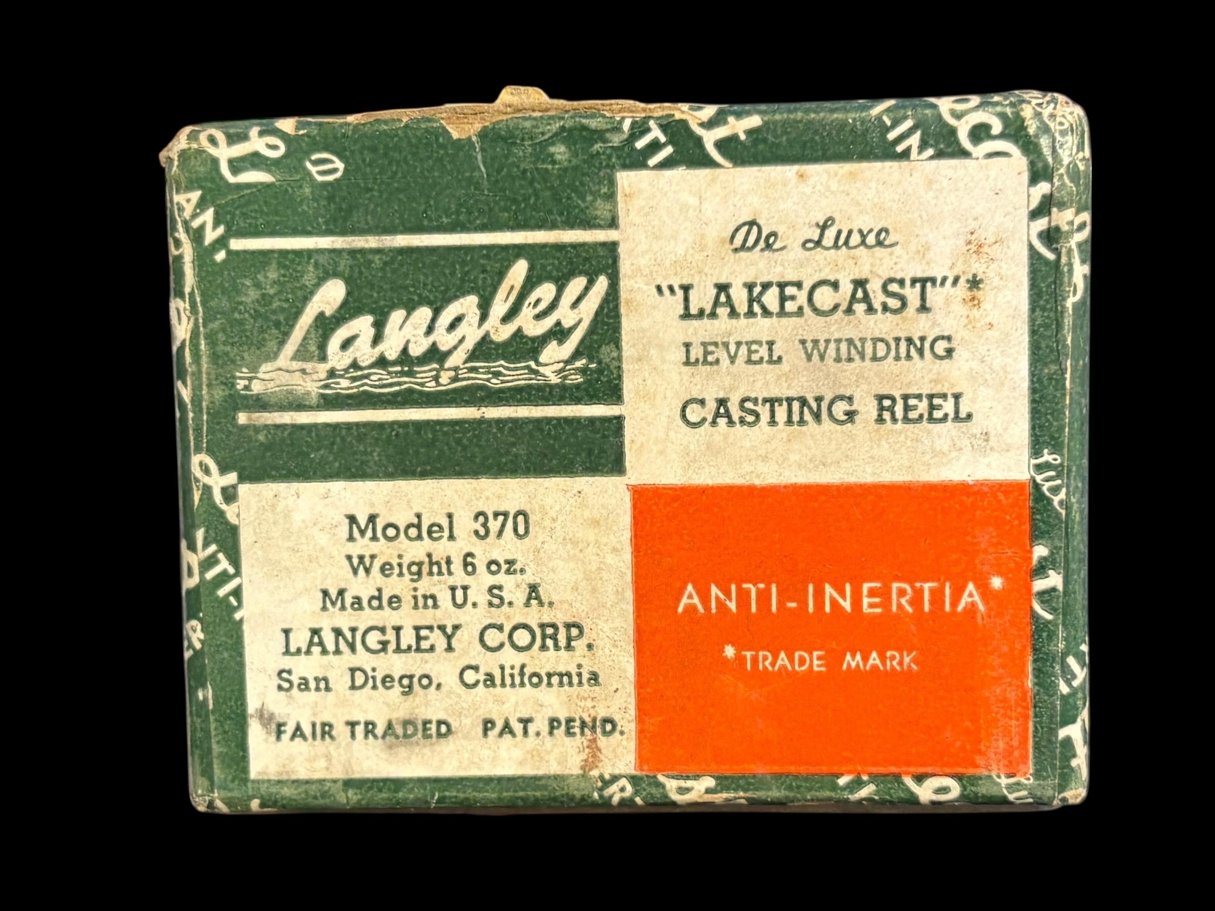 Langley Lakecast 370 Vintage Fishing Reel - Etsy