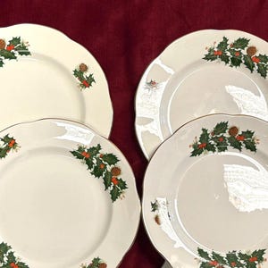 Vintage Christmas Plates
