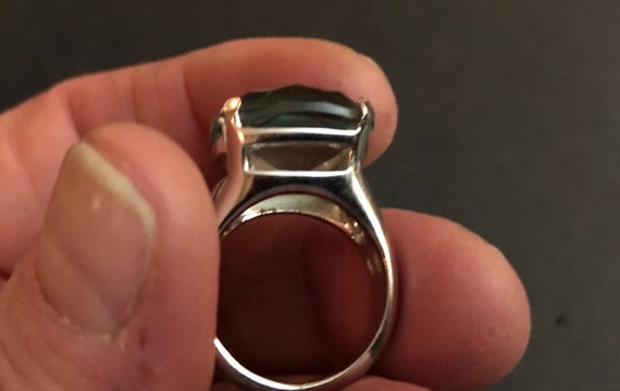 Blue Stone Statement Ring - image 8