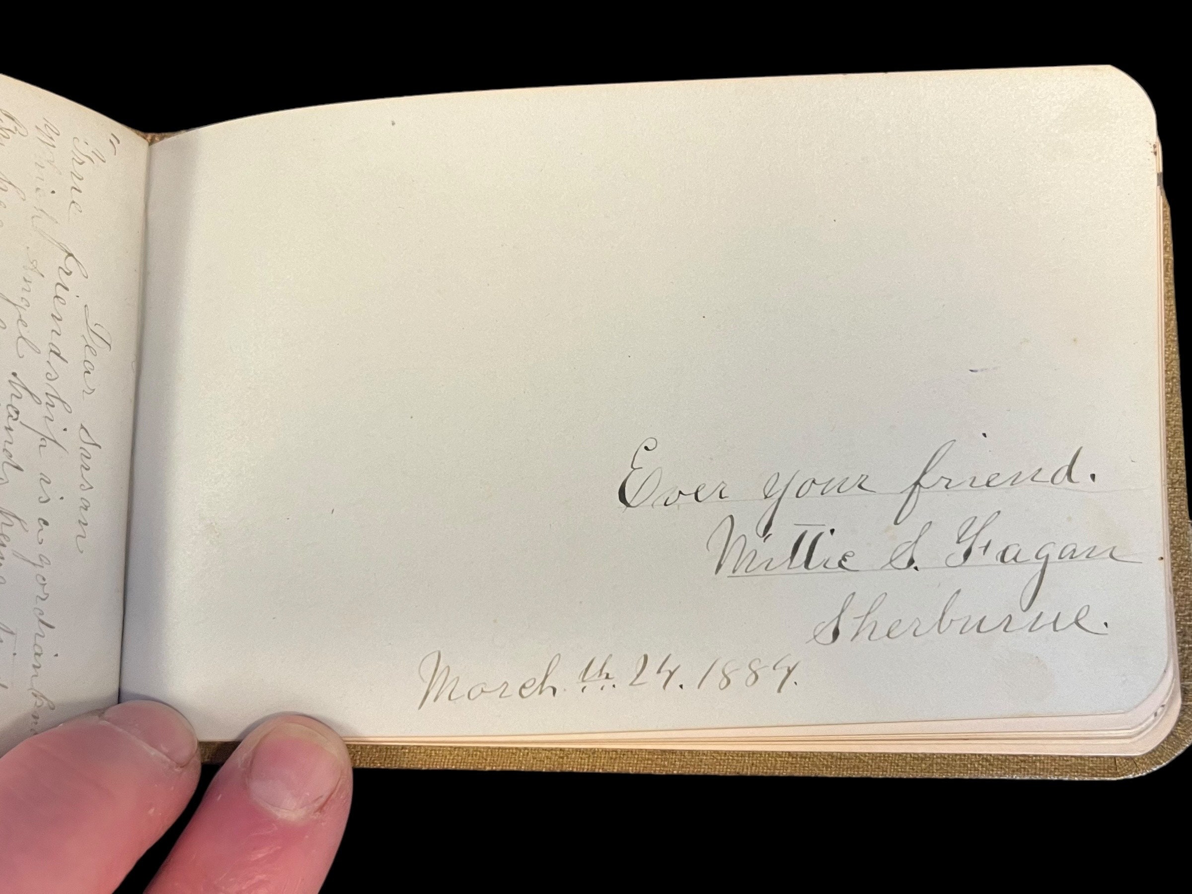 Antique Autograph Book | Victorian 1880s Handwritten Messages - Etsy