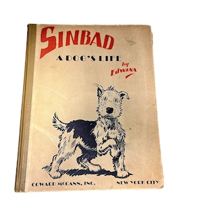 Sinbad A Dog’s Life Vintage Dog Book