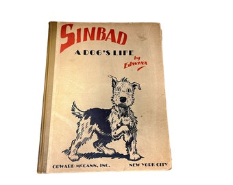 Sinbad A Dog’s Life Vintage Dog Book