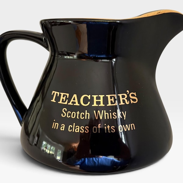 Vintage Teacher’s Scotch Pitcher, vintage barware