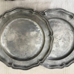 Antique English Pewter Plates