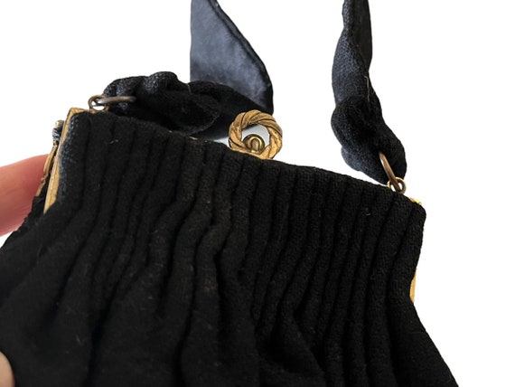 Vintage Black Evening Bag - image 4