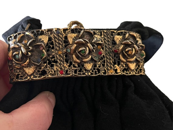 Vintage Black Evening Bag - image 2