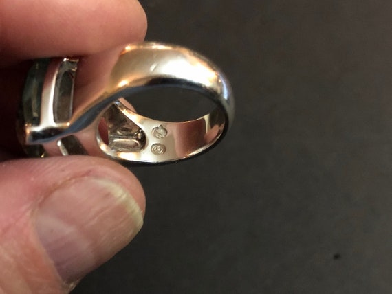 Blue Stone Statement Ring - image 7