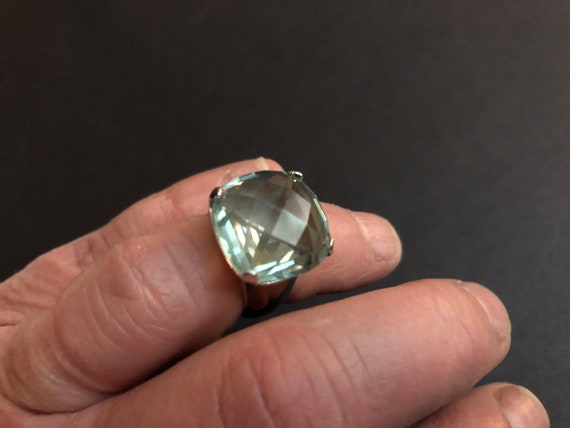 Blue Stone Statement Ring - image 3