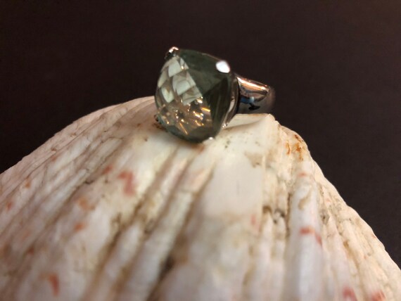 Blue Stone Statement Ring - image 1