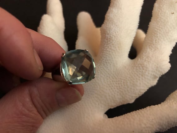 Blue Stone Statement Ring - image 4