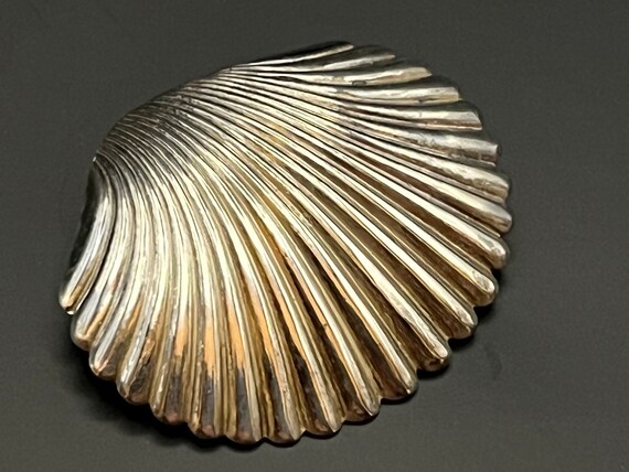 Sterling Silver Scallop Shell Pin - image 4