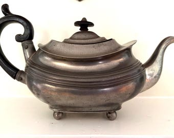 Antique Pewter Teapot