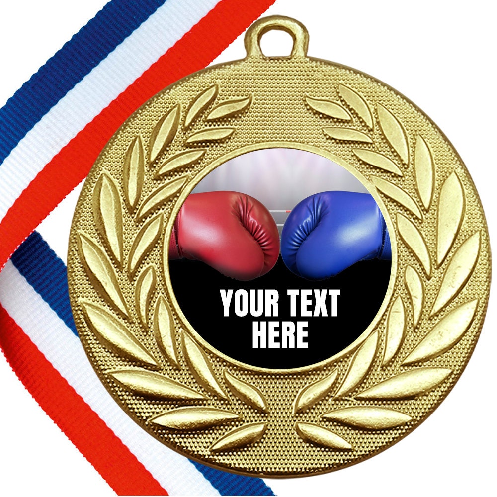 thumbnail image 2 of Awardsmith Boxing Medals 50mm - 10 Pack Bulk Buy Choice Of Ribbons Great Quality 2 of 4