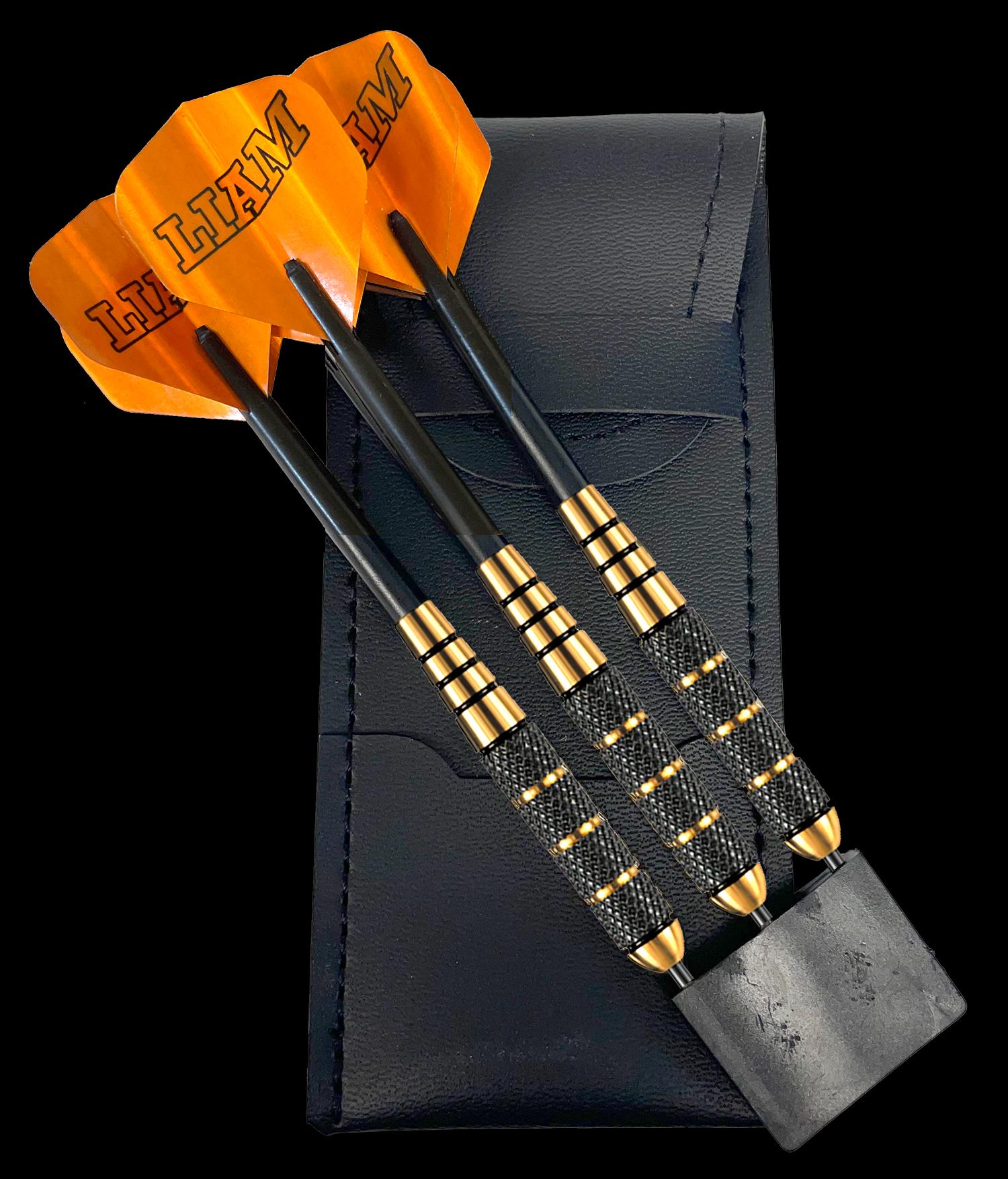 Personalised Deluxe Darts Gift Set - With Custom Printed Metallic dart flights