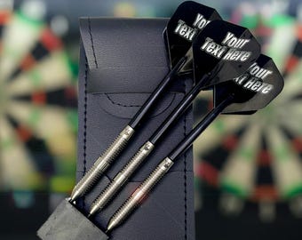 Juego de dardos de tungsteno personalizados - Con plumas de dardo impresas a medida