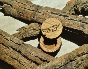 Feather round box