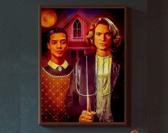 Lestat and Louis Art Print: Interview with the Vampire, American Gothic - Not AI