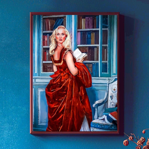 Meryl Streep 'Death Becomes Her' Victorian Giclée Art Print - Not AI