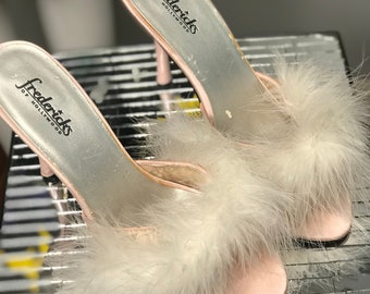 baby pink kitten heel shoes