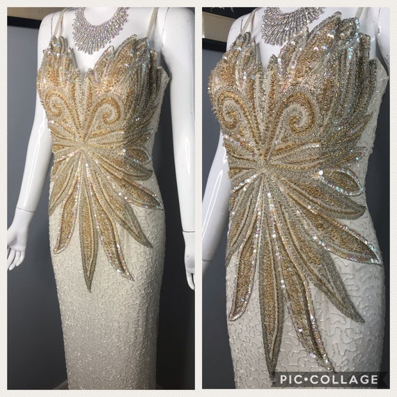 Vintage 90s "Baluchi" Sequined and Beaded Burlesqu