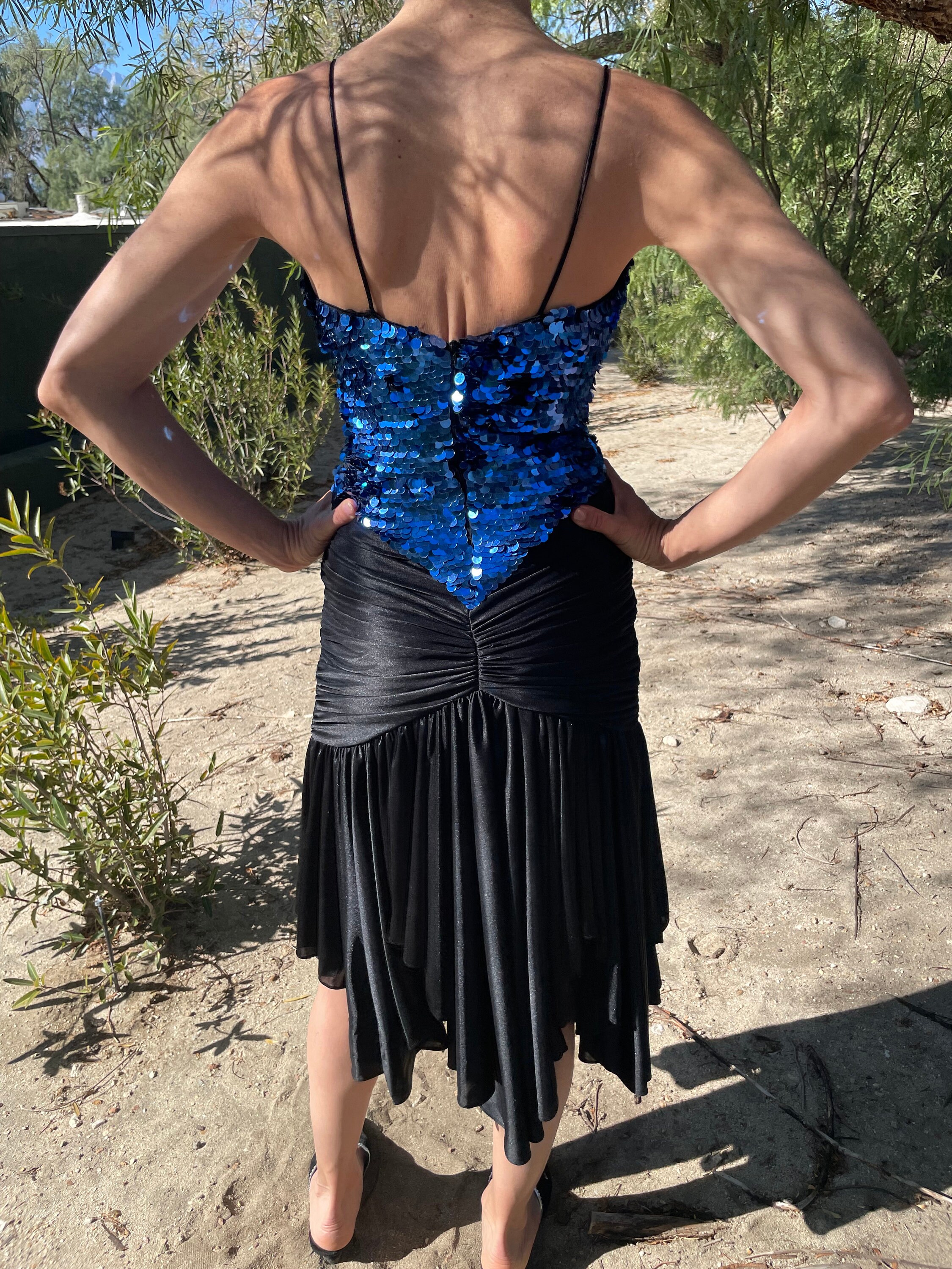 blue disco dress Disco Girl Sequin Mini Dress - Turquoise