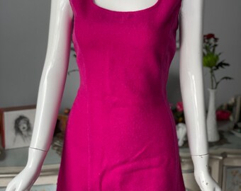 Mini abito in lana rosa caldo Barbie United Colors of Benetton