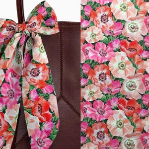 Liberty London Scarf -Purse-Hair-Neck-Choose Length - Shropshire Vale Skinny Scarf, Bow, Tie headband, Handbag flair-Silky Tana Lawn Cotton