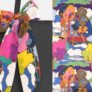 Liberty London Skinny Scarf: Colorful Prospect Road Tana Lawn Cotton - Tie Headband, Bag, Neck, Hair Flair