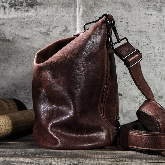 Real Leather Crossbody Bags for Men Shoulder Messe