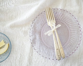 Vintage Gabeln set von 4-Vintage Menügabeln-Vintage Silberplatte-Vintage Silberplatte Besteck-Silbergabeln-French Home Decor