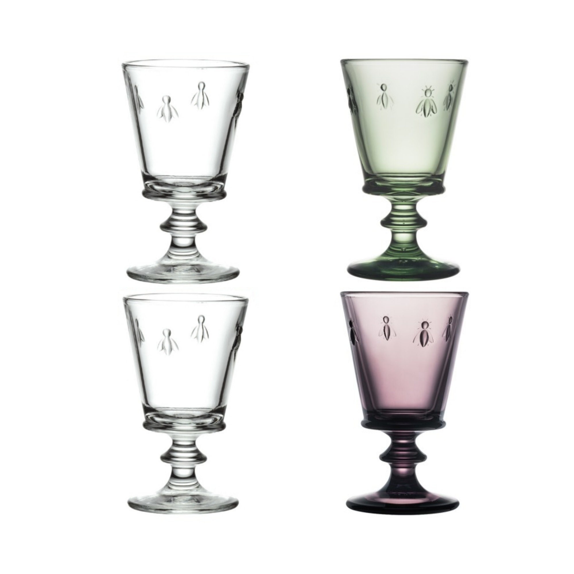 Bee Colored Wine Glassesbee Glass Cupsglass Wine Gobletswine Glasses Setcolored Glass Wine